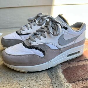 Size 8 - Nike Air Max 1 White Black Wolf Grey